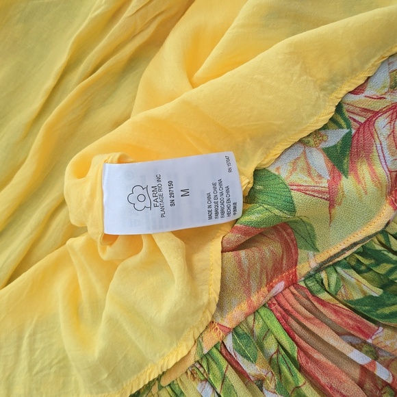 Farm Rio Tangerines Midi Dress Size Medium - Picture 7 of 9